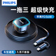 飛利浦（Philips）車載充電器超級(jí)快充自帶伸縮線72W適用華為蘋果15一拖二汽車點(diǎn)煙器轉(zhuǎn)換插頭4329