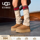 UGG冬季女士厚底經(jīng)典字母襪套高筒靴雪地靴 1144044 CHE | 栗色 37