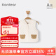 Kordear寶寶夾棉馬甲秋冬季嬰兒開(kāi)衫背心外穿無(wú)袖坎肩衣服馬夾 米黃 80 cm