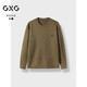 GXG男裝24秋冬保暖毛衣男毛衫內搭線(xiàn)衫 橄欖綠 170/M