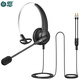 白恩DH630呼叫中心電話(huà)耳機耳麥頭戴式移動(dòng)電信聯(lián)通電銷(xiāo)外呼坐席客服中心高清通話(huà)電腦手機佩戴舒適 單耳PC3.5雙插頭插雙口電腦