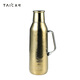 TAIC太可內外純鈦保溫壺大容量家用暖壺車(chē)載旅行壺熱水壺開(kāi)水瓶 星芒金2.0L