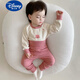 迪士尼（Disney）寶寶德絨保暖內(nèi)衣套裝新生兒高腰護(hù)肚睡衣嬰兒無骨秋衣秋褲打底衣 玫瑰粉[高腰套裝] 80cm