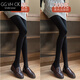 GG VH CK輕奢連褲襪女秋冬季新款外穿加絨加厚絲襪光腿神器裸感保暖打底褲 200克連腳【黑色】2條 均碼 【適合80-140斤】