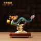 菲斯鉑亞龍擺件招財(cái)工藝品全銅博古架客廳玄關(guān)酒柜辦公室公司喬遷開業(yè)禮物 飛龍戲珠【小號(hào)】255x85x195mm