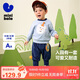 迷你巴拉男童女童長(cháng)袖套裝秋寶寶入園不易變形衛衣長(cháng)褲兩件套新品