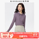 佐丹奴Polo衫女純棉雙面布純色氣質(zhì)長(cháng)袖翻領(lǐng)休閑上衣05312790