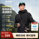 波司登（BOSIDENG）戶(hù)外軟殼男連帽防風(fēng)防潑水散熱露營(yíng)溯溪登山山系旅行防護功能外套 黑色8056-經(jīng)典極簡(jiǎn)風(fēng) M 175/96A