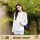 森馬（Semir）長(zhǎng)袖T恤女字母印花oversize個(gè)性2025夏季上衣鹽甜系109325101001