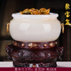 泰禧閣亦豐玉石聚財(cái)聚寶盆擺件客廳家居玄關(guān)裝飾品新居店鋪公司開業(yè)禮品 吉象聚寶盆（天然白玉帶元寶）順