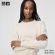 優(yōu)衣庫合作款/女裝雙面織圓領(lǐng)針織衫/毛衣毛衫25秋冬新款480105 30 淺米色 M /160/84A