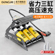 蹬捷新型高壓打氣筒小轎車(chē)載充氣泵汽車(chē)用打氣泵輪胎專(zhuān)用腳踩帶測胎壓 25年進(jìn)口款 加厚碳鋼 可用十年