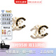 香奈兒（Chanel）耳環(huán) 時(shí)尚經(jīng)典雙C耳釘 女款 生節日送禮送女友媽媽節日送禮 黑白撞色ABC996-B16125-NW385 均碼