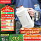 摩飛電器（Morphyrichards）電熱水壺 便攜式燒水壺 家用戶(hù)外旅行1L大容量雙層304不銹鋼保溫防燙旅行電水壺電熱水杯MR6061白