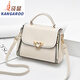 袋鼠（KANGAROO）女包包婦女節爆版小包女七夕小方包簡(jiǎn)約休閑森系手提包單肩包 白色