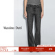 Massimo Dutti秋冬新品2025女裝休閑簡(jiǎn)約經(jīng)典款高腰靴型牛仔褲05045645 深灰色 36 (165/66A)