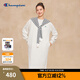 Champion冠軍長袖連衣裙女2025秋季新款純色圓領(lǐng)H型休閑長裙潮牌 燕麥色 M