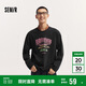 森馬長(zhǎng)袖T恤男秋季學(xué)院風(fēng)情侶裝復(fù)古印花107624101201