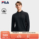 FILA 斐樂官方男子針織長袖POLO衫2025秋季時尚休閑基礎(chǔ)上衣