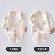 婧麒（JOYNCLEON）新生嬰兒衣服秋冬款連體衣寶寶加厚保暖夾棉哈衣夾棉外穿套裝 五彩兔頭+雙拼米奇 90cm