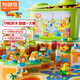 布魯可大顆粒拼裝積木桶玩具 多多樂(lè )園生日禮物