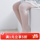 OAK FAMILY新品女寶寶長(cháng)款棉襪提花打底褲連腳襪0-3歲兒童襪 藕粉 1條 1-3歲