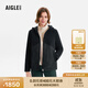 AIGLE艾高POLARTEC加厚保暖防風(fēng)鎖溫全拉鏈抓絨衣女 黑色 AZ696 40 (170/92A)