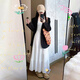 GARNUO黑色小西裝外套女2025春秋新款小個子兩件套高級感休閑西服套裝裙 白色【半身裙】 S【80-100斤】