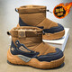 回力男童雪地靴加絨加厚2025冬季新款兒童大棉鞋男孩大童防滑東北棉靴 卡其色 31