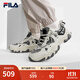 斐樂（FILA）官方男鞋貓爪鞋5代老爹鞋運動鞋新款鞋子休閑鞋 泡沫白/煙灰-AG 42