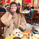 CTOX小個(gè)子小香風(fēng)毛茸茸感外套女秋冬季2025新款短款加厚韓系寬松上衣 奶茶色 M 45/55kg