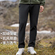 拓路者戶(hù)外運動(dòng)軟殼褲男保暖秋冬季新款防水防風(fēng)直筒加絨彈力透氣登山褲 黑色 L