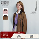 Teenie Weenie【趙露思同款焦點(diǎn)巴恩】小熊女2025秋新款復古短外套 棕色 L