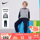 NIKE3BRAND 耐克男女童無(wú)帽衛衣+長(cháng)褲2件套裝秋季新款長(cháng)袖套裝
