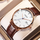 天珺（TANGIN）手表男 進(jìn)口瑞士手表 防水自動(dòng)機械表男士手表 送男友 白面棕帶T7037GKWFSB
