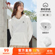 駱駝（CAMEL）長(cháng)袖連帽套頭衛衣女打底衫內搭上衣 CI7225L2001-1 米白 M