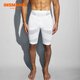 INSMANX男士塑身褲塑身內褲中腰塑形收腹提臀褲塑大腿薄款五分褲K30010 白色 L(2尺9-3尺2)