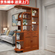 天鳴  實(shí)木酒柜客廳隔斷柜玄關(guān)柜進(jìn)門(mén)屏風(fēng)柜裝飾柜門(mén)廳柜雙面儲物鞋柜