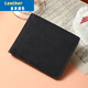 葉余卡包錢(qián)包一體男士短款皮夾軟皮錢(qián)夾輕薄簡(jiǎn)約多卡位皮夾子學(xué)生 黑色 新品te惠常規材質(zhì)
