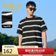 卡賓【五角星印花】男裝 高級定制條紋短袖T恤獨特個(gè)性2025夏休閑