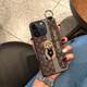 爵誠適用于蘋(píng)果16/15/14promax手機殼iPhone13promax腕帶潮牌小熊可支架斜跨掛繩時(shí)尚 蘋(píng)果16promax(腕帶款)毛絨熊 咖啡色