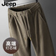 JEEP吉普燈芯絨男士休閑褲秋季新款運動(dòng)男褲中年爸爸直筒寬松褲子男款 大地色【高端燈芯絨】 XL 【建議142-152斤】