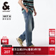 杰克·瓊斯（JACK&JONES）男裝夏季時(shí)尚潮百搭休閑寬松磨白水洗棉長(cháng)褲牛仔褲男款225132015 A14深牛仔藍 常規 36 185 W36/L32