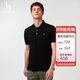 哈吉斯（HAZZYS）男裝 25夏上衣多色短袖POLO衫ASTZE0CBX71 黑色BK 2XL（185/104A5