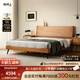 聯(lián)邦（LANDBOND）家具 北美櫻桃木純實(shí)木床原木風(fēng)主臥1.5米1.8米帶軟包雙人床 月兔床1.8米 | 櫻桃木