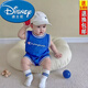 迪士尼（Disney）1歲寶寶連體衣夏季嬰兒服男寶背心女寶爬服超萌可愛(ài)外出服連體衣 藍色 90cm (L) 21-24斤