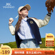 英氏（YEEHOO）女童外套兒童棒球服中大童裝學(xué)院風(fēng)上衣休閑時(shí)尚秋裝 深藍(lán) 130