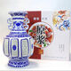 興盛長汾陽杏花鎮(zhèn)紅藍(lán)鏤空白酒清香型53度1.5L壇裝禮盒高粱送禮擺件酒 53度 1500mL 1瓶 青花色鏤空