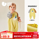 迷你巴拉（minibala）【抗靜電】嬰幼兒毛絨外出連體衣?lián)u粒絨可外穿寶寶衣服2025秋新款