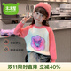 木木屋品牌童裝女童毛衣秋冬圓領(lǐng)加厚兒童針織衫庫洛米亮片女孩套頭上衣 粉色 160 適合150-160cm年齡12-13歲